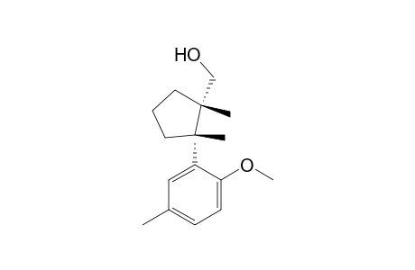 Cyclopentanemethanol, 2-(2-methoxy-5-methylphenyl)-1,2-dimethyl-, (1S-trans)-