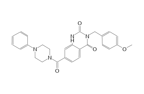3-(4-methoxybenzyl)-7-[(4-phenyl-1-piperazinyl)carbonyl]-2,4(1H,3H)-quinazolinedione
