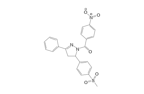 (5-(4-(methylsulfonyl)phenyl)-3-phenyl-4,5-dihydro-1H-pyrazol-1-yl)(4-nitrophenyl)methanone