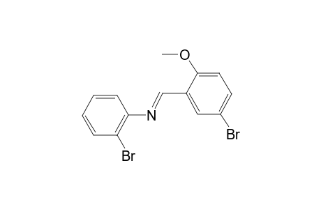Benzene, 1-bromo-2-(5-bromo-2-methoxybenzylidenamino)-