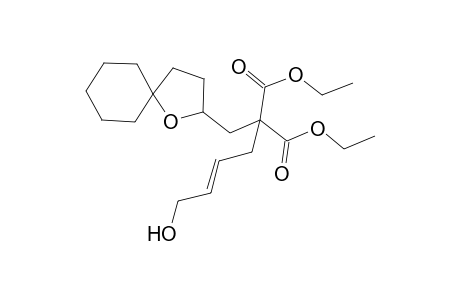 (E)-Diethyl2-(1-oxaspiro[4.5]decan-2-ylmethyl)-2-(4-hydroxybut-2-enyl)malonate