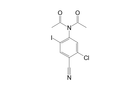 4-Amino-2-chloro-5-iodobenzonitrile, N,N-diacetyl-