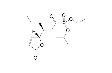 Diisopropyl [(S)-3-((S)-5-oxo-2,5-dihydrofuran-2-yl)hexanoyl]phosphonate