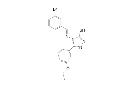 4-{[(E)-(3-bromophenyl)methylidene]amino}-5-(3-ethoxyphenyl)-4H-1,2,4-triazole-3-thiol