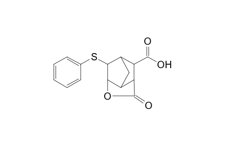 4-Oxatricyclo[4.2.1.0(3,7)]nonane-9-carboxylic acid, 5-oxo-2-(phenylthio)-