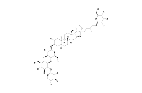 #11;(25R)-26-[(BETA-D-GLUCOPYARNOSYL)-OXY]-2-ALPHA-HYDROXY-22-ALPHA-METHOXY-5-ALPHA-FUROSTAN-3-BETA-YL-O-BETA-D-XYLOPYARNOSYL-(1->2)-O-BETA-D-GLUCOPYARNOSYL-(1