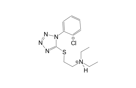ethanaminium, N,N-diethyl-2-[(1-phenyl-1H-tetrazol-5-yl)thio]-, chloride