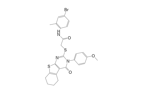 N-(4-bromo-2-methylphenyl)-2-{[3-(4-methoxyphenyl)-4-oxo-3,4,5,6,7,8-hexahydro[1]benzothieno[2,3-d]pyrimidin-2-yl]sulfanyl}acetamide
