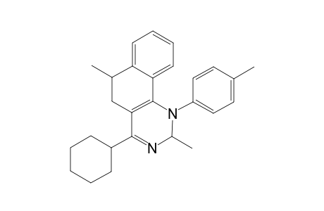 4-Cyclohexyl-2,6-dimethyl-1-(4-methylphenyl)-1,2,5,6-tetrahydrobenzo[h]quinazolone