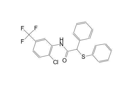 N-[2-chloro-5-(trifluoromethyl)phenyl]-2-phenyl-2-(phenylsulfanyl)acetamide