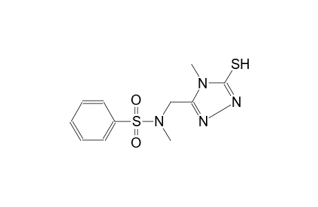 N-methyl-N-[(4-methyl-5-sulfanyl-4H-1,2,4-triazol-3-yl)methyl]benzenesulfonamide