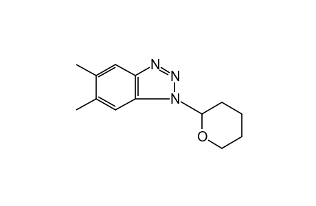 5,6-dimethyl-1-(tetrahydro-2H-pyran-2-yl)-1H-benzotriazole