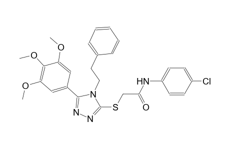 N-(4-chlorophenyl)-2-{[4-(2-phenylethyl)-5-(3,4,5-trimethoxyphenyl)-4H-1,2,4-triazol-3-yl]sulfanyl}acetamide