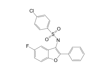 4-CHLORO-N-(5-FLUORO-2-PHENYLBENZOFURAN-3-YL)-BENZENESULFONAMIDE
