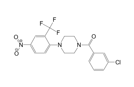 1-(3-chlorobenzoyl)-4-[4-nitro-2-(trifluoromethyl)phenyl]piperazine