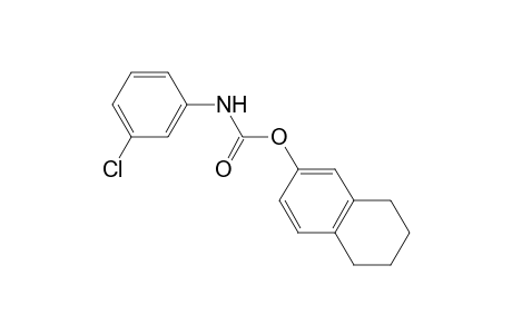 (3-Chlorophenyl)carbamic acid, 5,6,7,8-tetrahydronaphthalen-2-yl ester