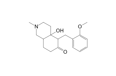 6(2H)-Isoquinolinone, octahydro-4a-hydroxy-5-[(2-methoxyphenyl)methyl]-2-methyl-