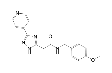 1H-1,2,4-triazole-5-acetamide, N-[(4-methoxyphenyl)methyl]-3-(4-pyridinyl)-