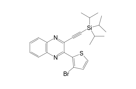 2-(3-Bromothiophen-2-yl)-3-((triisopropylsilyl)ethynyl)quinoxaline