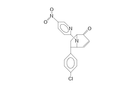 8-(5-Nitro-pyridinyl-2)-6-endo-(4-chloro-phenyl)-8-aza-bicyclo(3.2.1)oct-3-en-2-one