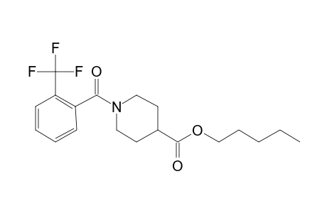 Isonipecotic acid, N-(2-trifluoromethylbenzoyl)-, pentyl ester