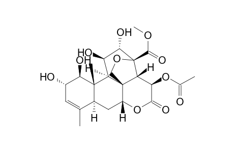 2H-3,11c-(Epoxymethano)phenanthro[10,1-bc]pyran, picras-3-en-21-oic acid deriv.