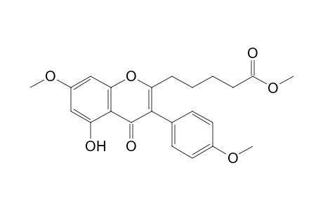 5-[5-hydroxy-4-keto-7-methoxy-3-(4-methoxyphenyl)chromen-2-yl]valeric acid methyl ester