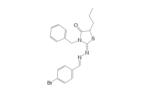 4-bromobenzaldehyde [(2E)-3-benzyl-4-oxo-5-propyl-1,3-thiazolidin-2-ylidene]hydrazone