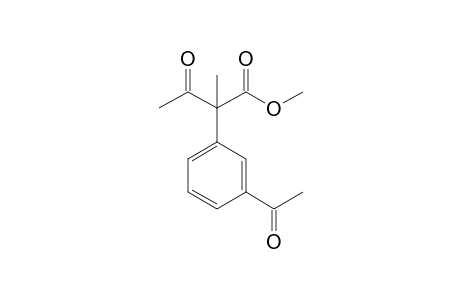 Methyl 2-methyl-3-oxo-2-(3'-acetyl)phenylbutanoate