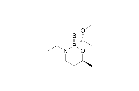 (S)-(2u,6l,1'l)-6-Methyl-2-(1'-methoxyethyl)-3-(1-methylethyl)-1,3,2-oxazaphosphorinane-2-sulfide