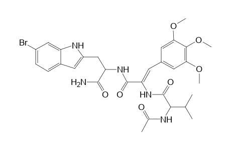 N-acetyl-L-valyl-.alpha.,.beta.-didehydro-3,5-dimethoxy-O-methyltyrosyl-6-bromo-L-tryptophanamide