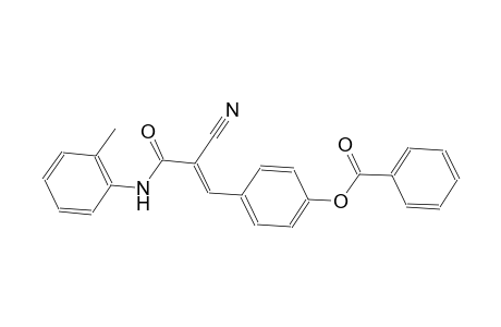 4-[(1E)-2-cyano-3-oxo-3-(2-toluidino)-1-propenyl]phenyl benzoate