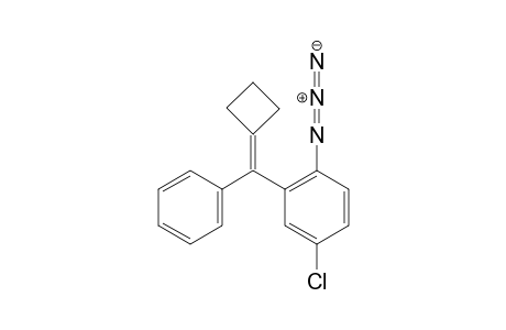 1-Azido-4-chloro-2-(cyclobutylidene(phenyl)methyl)benzene