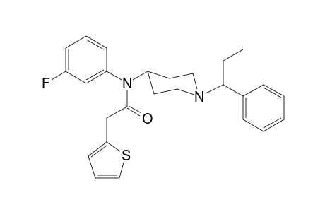 N-3-Fluorophenyl-2-(thiophen-2-yl)-N-[1-(1-phenylpropyl)piperidin-4-yl]acetamide