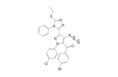 4-Azido-1-(4-chlorophenyl)-3-(5-ethylthio-4-phenyl-4H-1,2,4-triazol-3-yl)-1H-pyrazol-5-yl)(4-bromophenyl)methanone