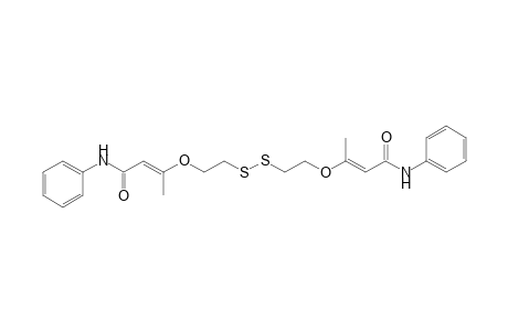 2-Butenamide, 3,3-[dithiobis(2,1-ethanediyloxy)]bis[N-phenyl-