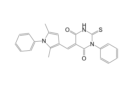 (5E)-5-[(2,5-dimethyl-1-phenyl-1H-pyrrol-3-yl)methylene]-1-phenyl-2-thioxodihydro-4,6(1H,5H)-pyrimidinedione