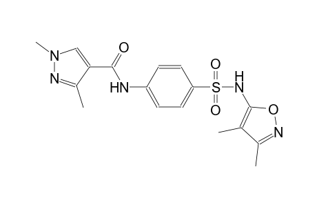 N-(4-{[(3,4-dimethyl-5-isoxazolyl)amino]sulfonyl}phenyl)-1,3-dimethyl-1H-pyrazole-4-carboxamide