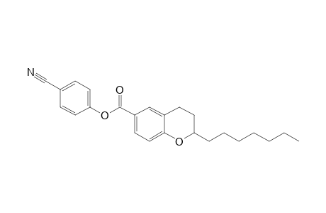 (4-cyanophenyl) 2-heptyl-3,4-dihydro-2H-chromene-6-carboxylate