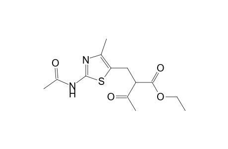 2-[(2-acetamido-4-methyl-5-thiazolyl)methyl]acetoacetic acid, ethyl ester