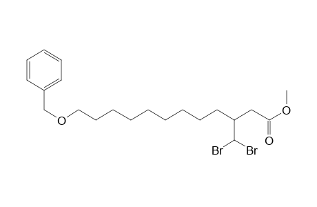 Methyl 12-(benzyloxy)-3-(dibromomethyl)dodecanoate