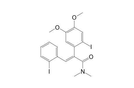 3-(N,N-Dimethylamino)-2-(4,5-dimethoxy-2-iodophenyl)-1-(2-iodophenyl)propenone