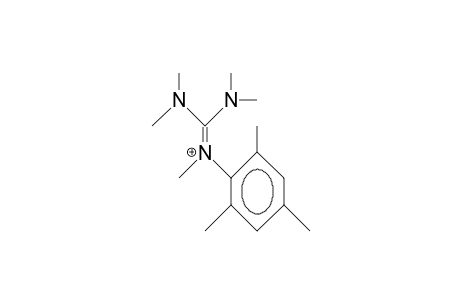 2-Mesityl-1,1,2,3,3-pentamethyl-guanidinium cation