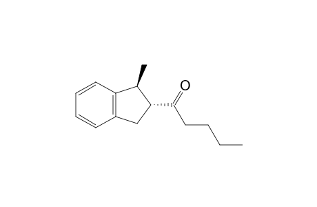trans-1-((1S,2R)-1'-Methyl-2',3'-dihydro-1H-2'-indenyl]-1-pentanone