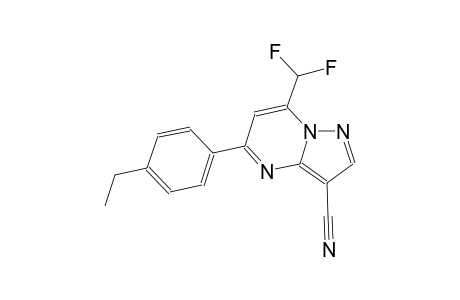 7-(difluoromethyl)-5-(4-ethylphenyl)pyrazolo[1,5-a]pyrimidine-3-carbonitrile
