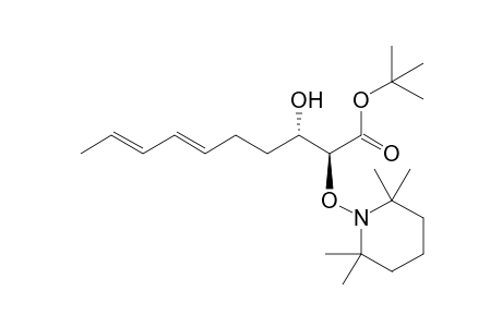 t-Butyl (anti, 6E)-2-hydroxy-5-[3'-(2",2",6",6"-tetramethylpiperidin-1"-yloxy)but-1'-en-1'-yl]cyclopentane-1-carboxylate