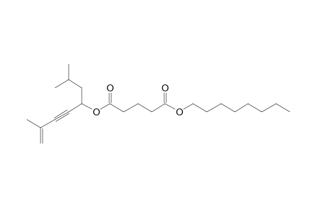 Glutaric acid, 2,7-dimethyloct-5-yn-7-en-4-yl octyl ester