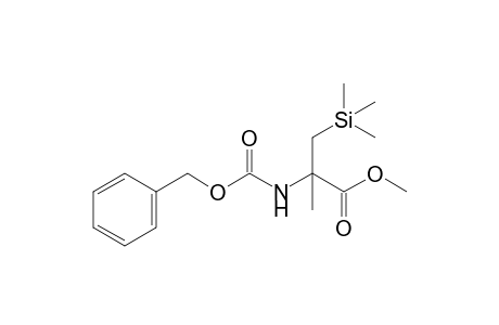 Methyl 2-[(benzyloxycarbonyl)amino]-3-(trimethylsilyl)-2-methylpropionate