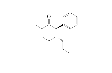 trans-3-butyl-6-methyl-2-phenylcyclohexan-1-one
