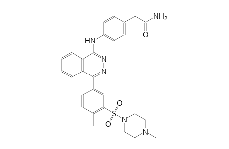2-{4-[(4-{4-methyl-3-[(4-methyl-1-piperazinyl)sulfonyl]phenyl}-1-phthalazinyl)amino]phenyl}acetamide